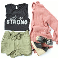 She is Strong Muscle Tank