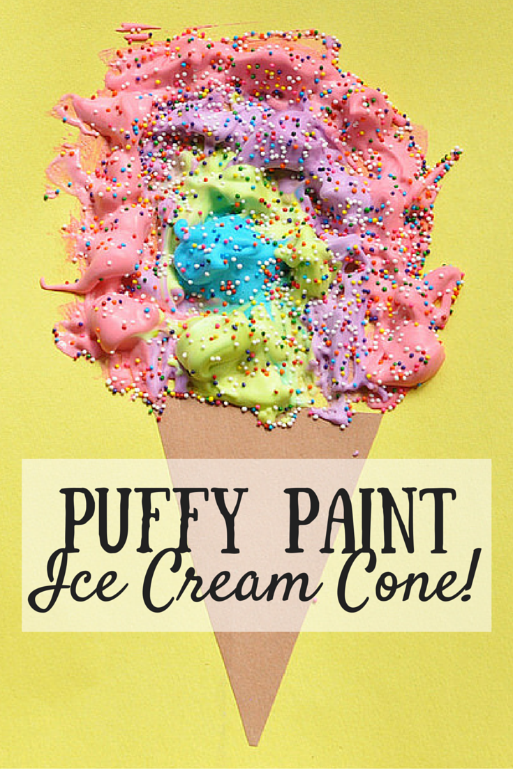 Puffy Paint Ice Cream Cone