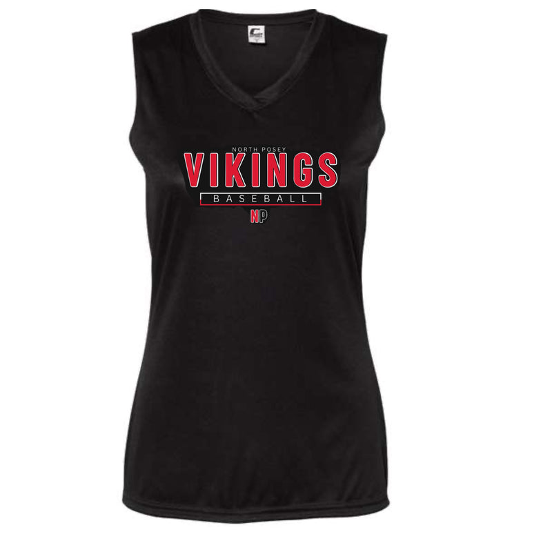 Vikings Baseball V-neck Performance Tank Top