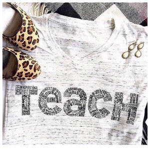 Teach Tee Neutral Colors