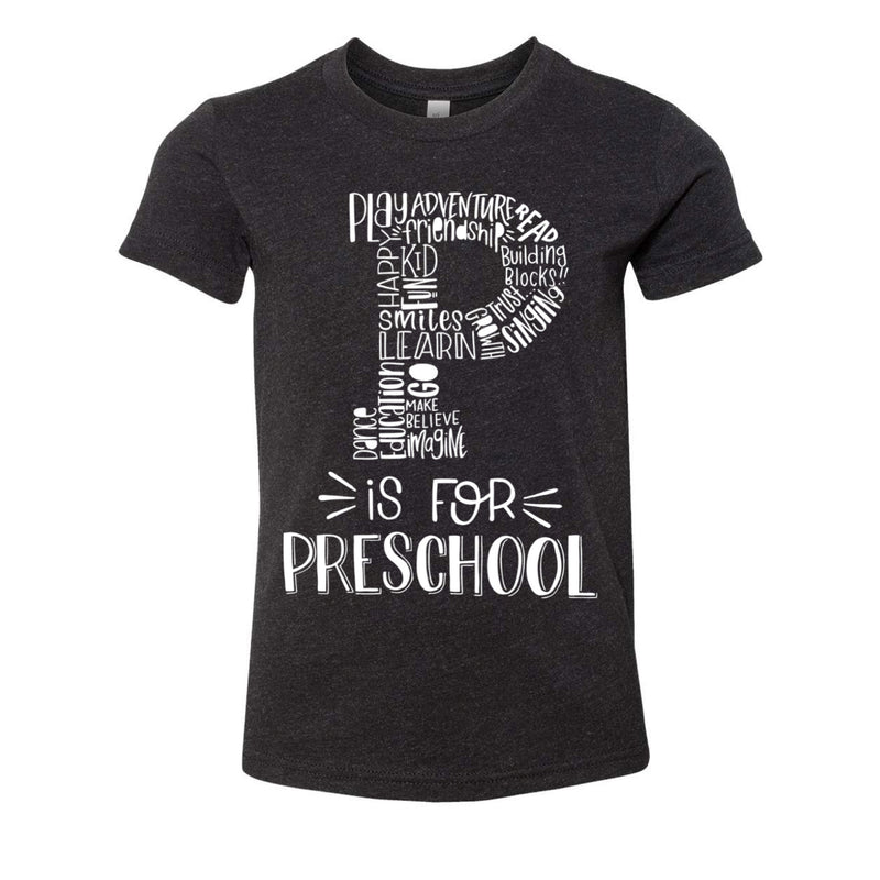 P is for Preschool (kids color options)