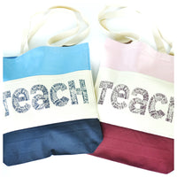 Teach Tote tri-color (color options)