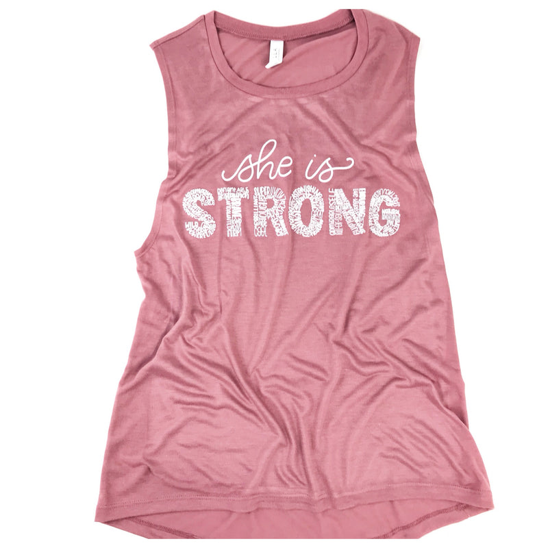 She is Strong Muscle Tank